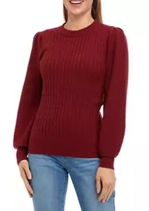 Women's Mini Cable Crew Sweater | Belk