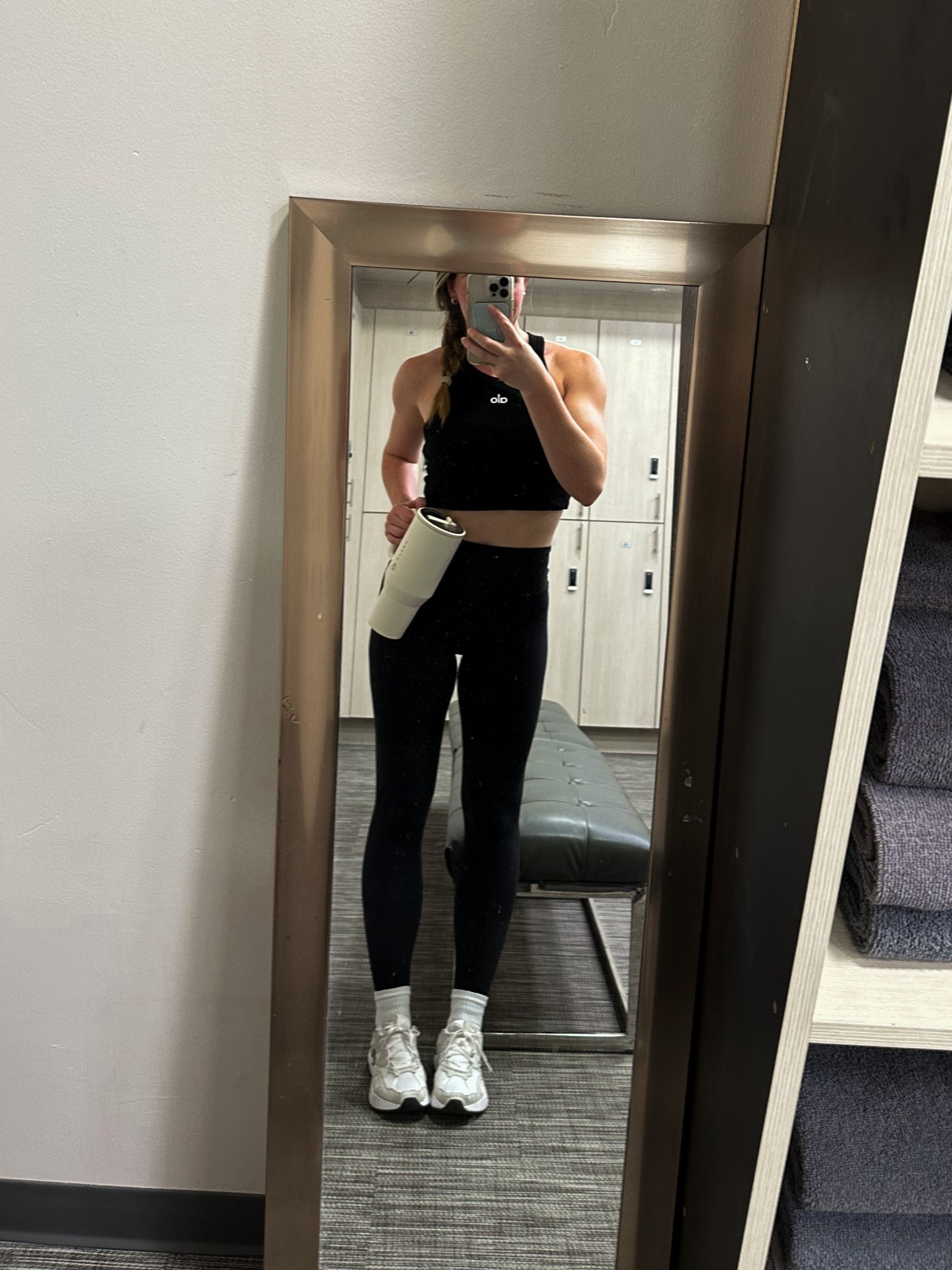 All black workout fit!🖤
Alo cropped tank top
Lululemon align leggings 

#LTKfitnessgoals #LTKActive #LTKootd