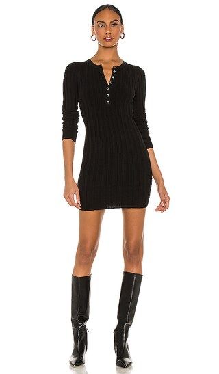 Brantley Ribbed Henley Long Sleeve Sweater Dress | Revolve Clothing (Global)