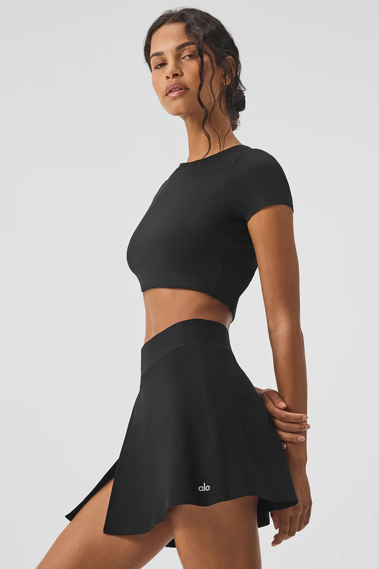 Alosoft Cropped Backspin Short Sleeve - Red Hot Summer | Alo Yoga