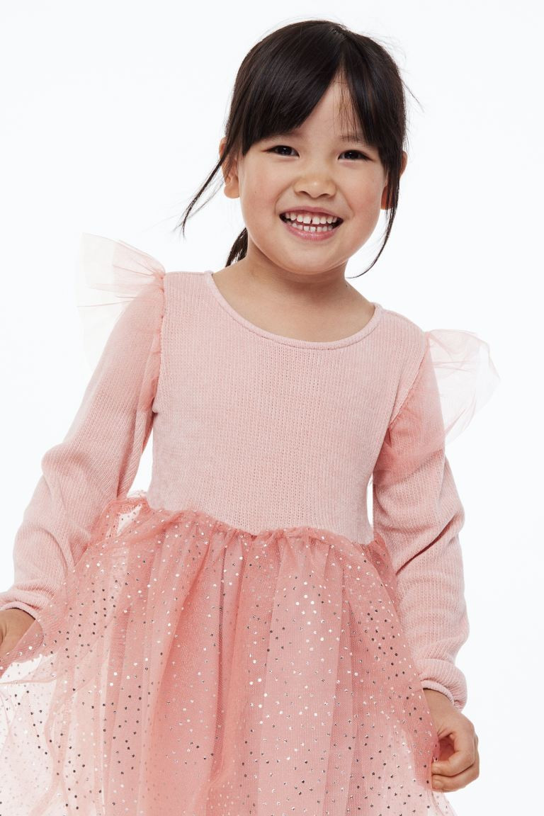 Chenille and Tulle Dress | H&M (US + CA)