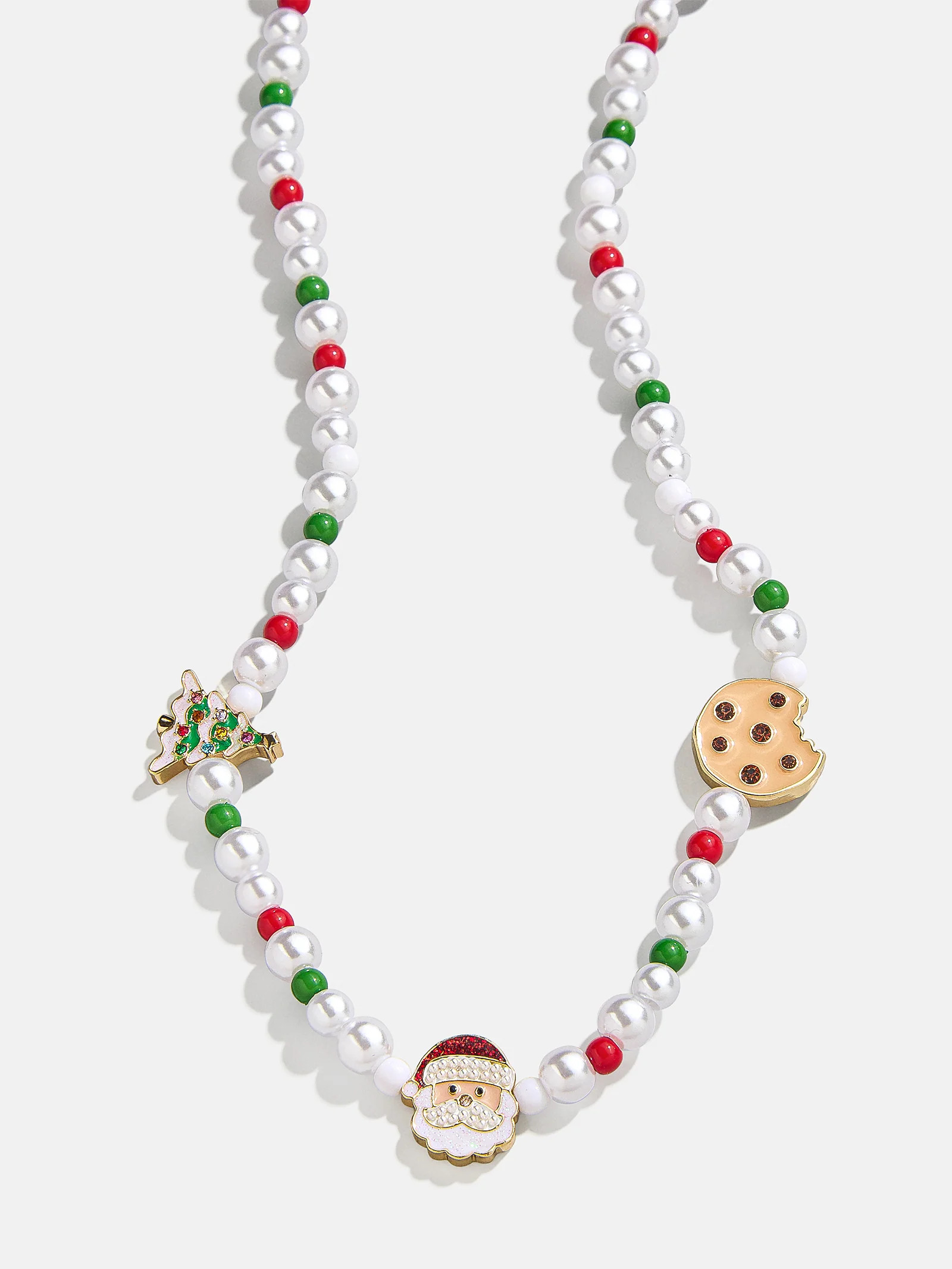 Holly Jolly Kids' Charm Necklace - White/Red | BaubleBar (US)