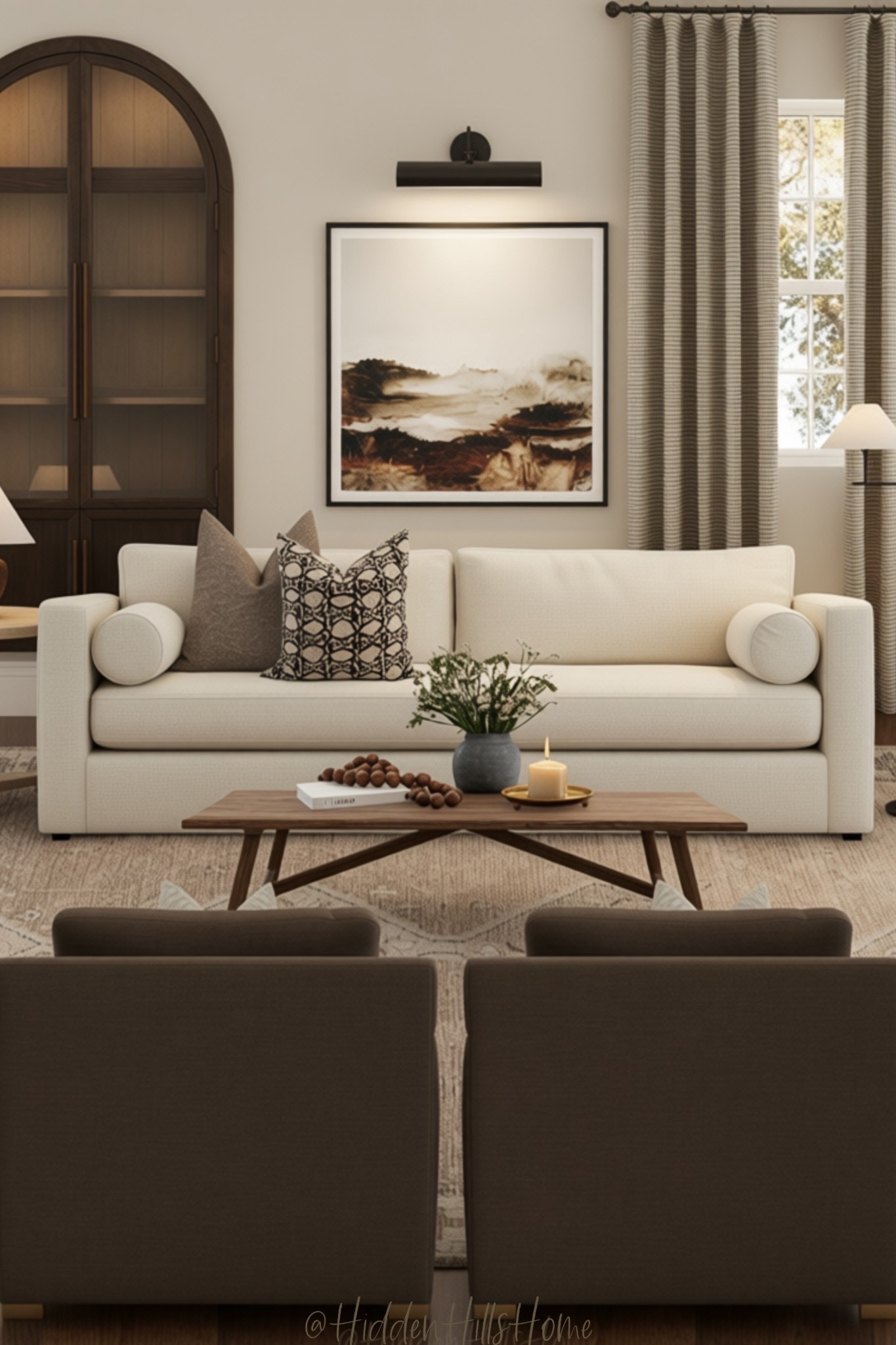 Living room decor ideas, living room mood board, home decor, coffee table, living room rug, arch cabinet, living room design, sofa, accent chairs #livingroom

#LTKHome #LTKSaleAlert #LTKSeasonal