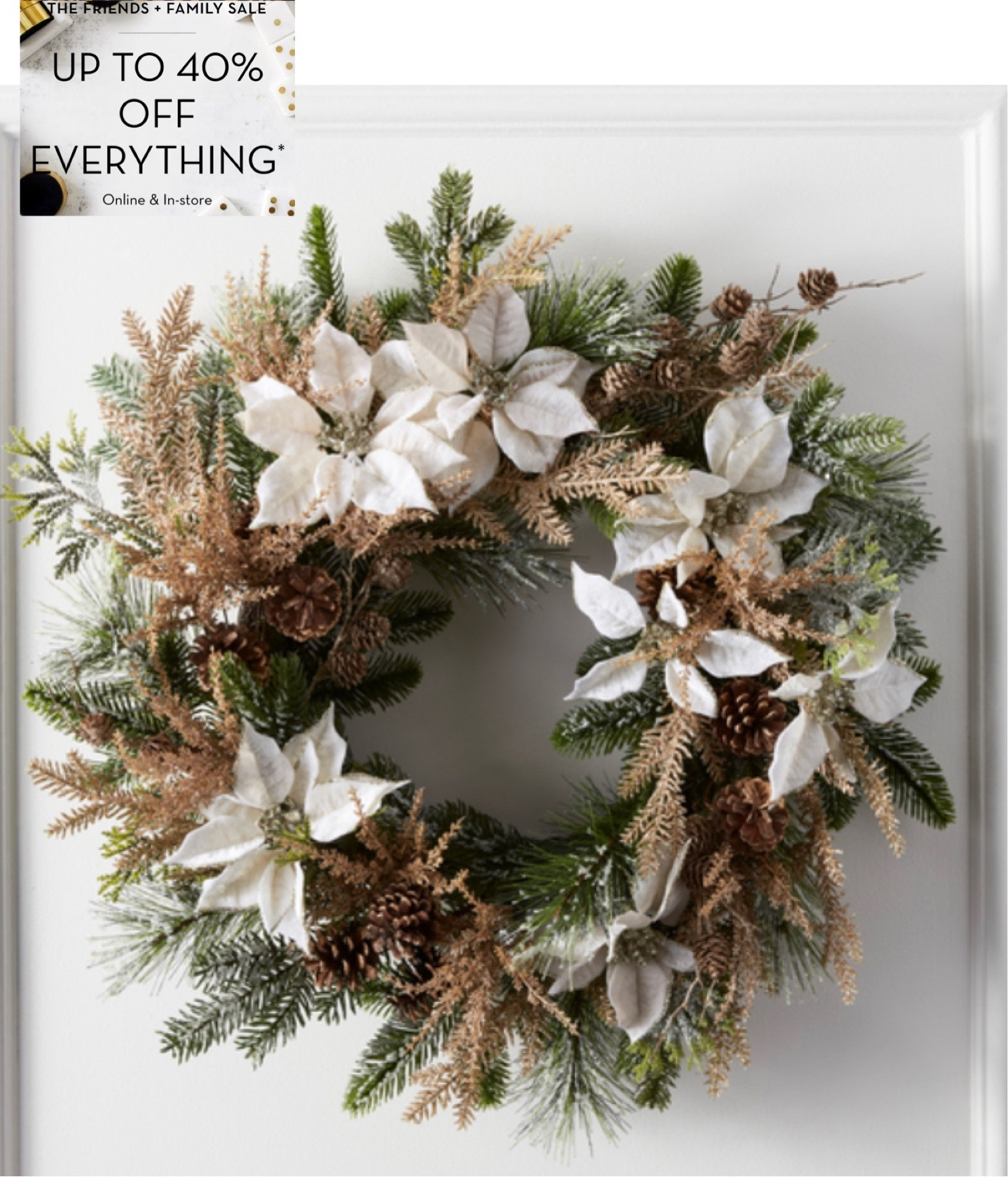 40% of everything now 
Christmas wreath 

#LTKhome #LTKHoliday #LTKsalealert