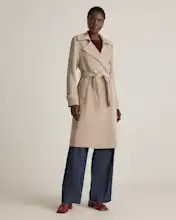 Stretch Crepe Trench Coat | Quince