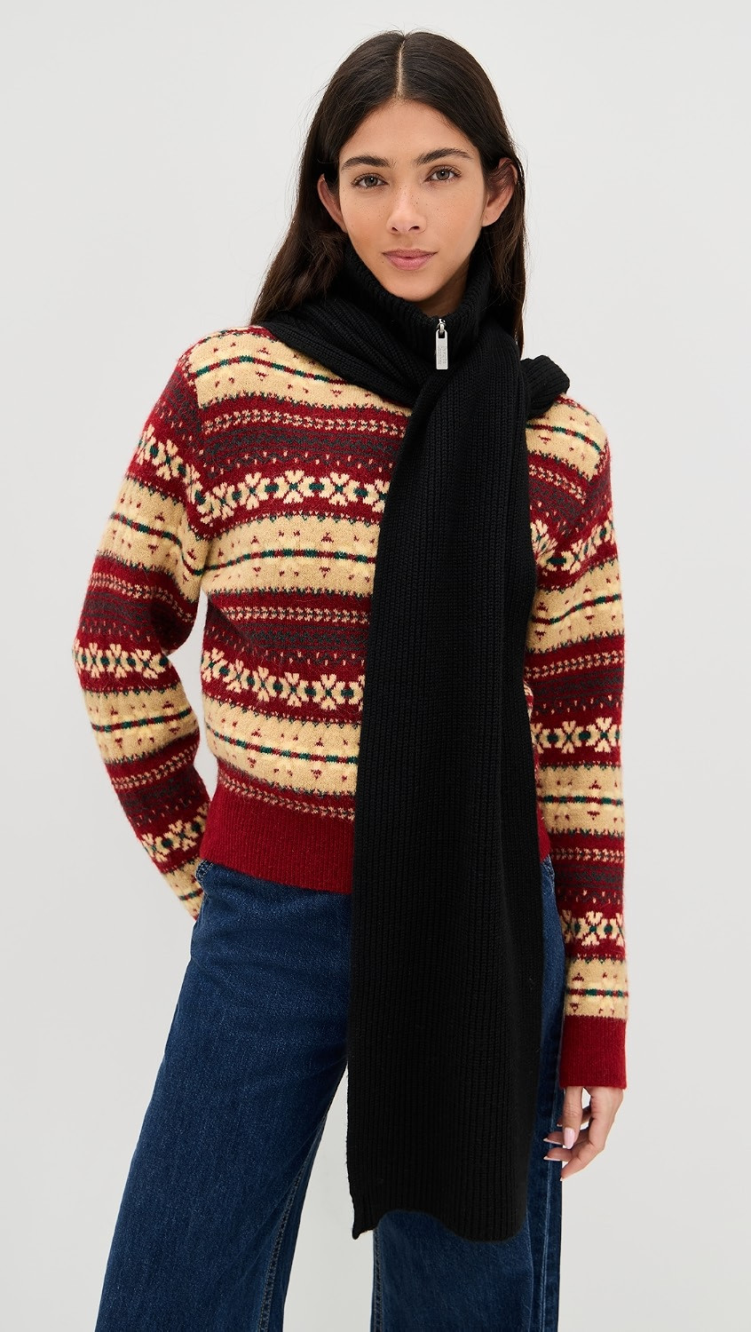 Favorite Daughter Neck Warmer Scarf Black One Size | Shopbop