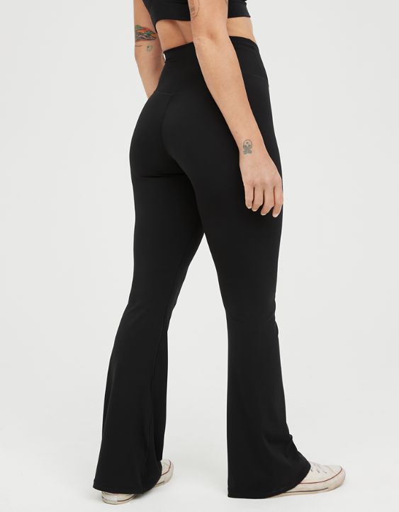 OFFLINE Real Me High Waisted Crossover Flare Legging | American Eagle Outfitters (US & CA)