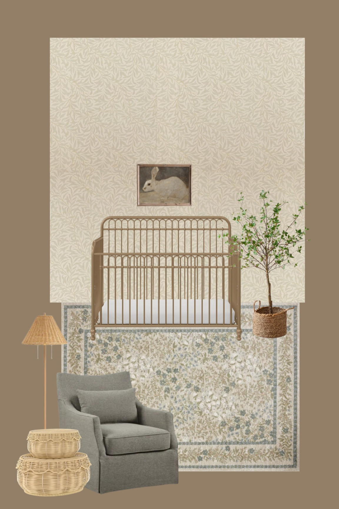 Neutral garden themed nursery inspo for a baby girl 🤍

#LTKSaleAlert #LTKHome #LTKBaby