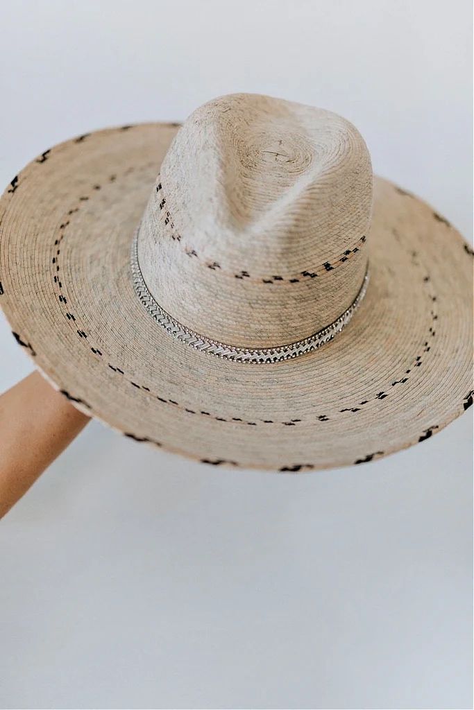 IN STOCK!! The Isla Bonita Pressed Palm Straw Hat | Glitzy Bella