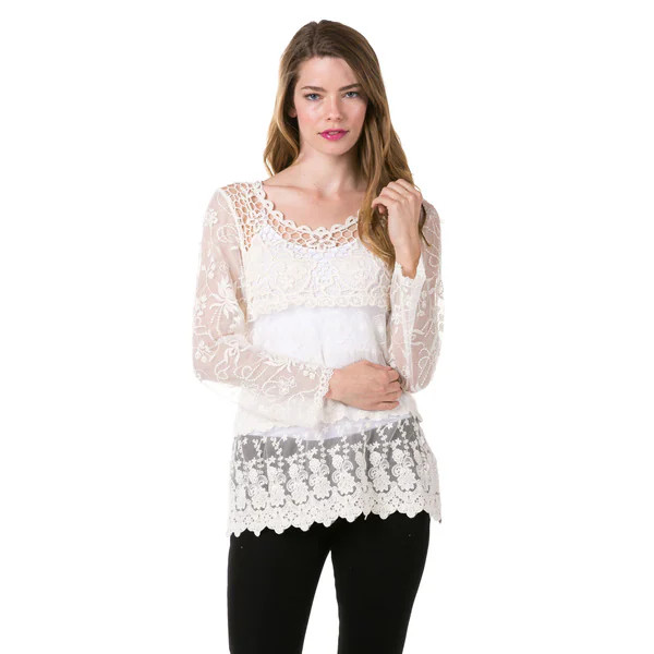 High Secret Women's Lace Top | Bed Bath & Beyond
