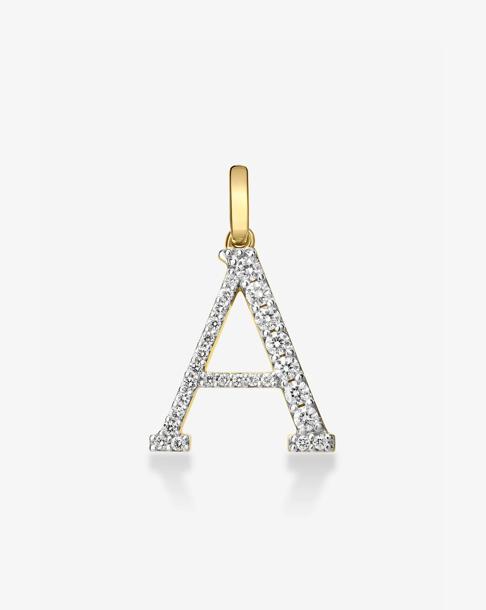 Large Diamond Initial Pendant | Ring Concierge