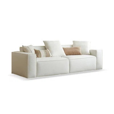 Creamy white Cotton and linen Modular Sofa | Wayfair North America