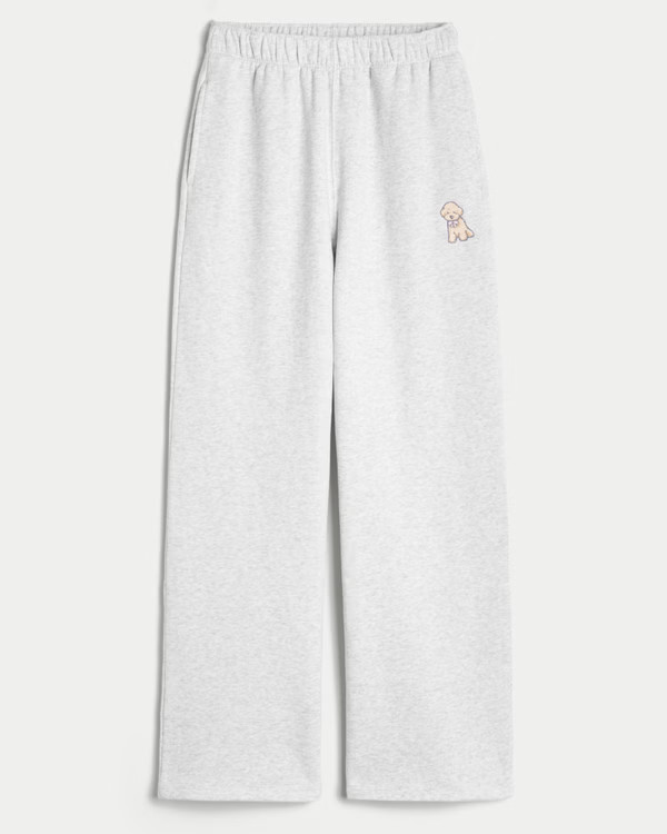 Hollister Feel Good Fleece Wide-Leg Pants | Hollister (US)