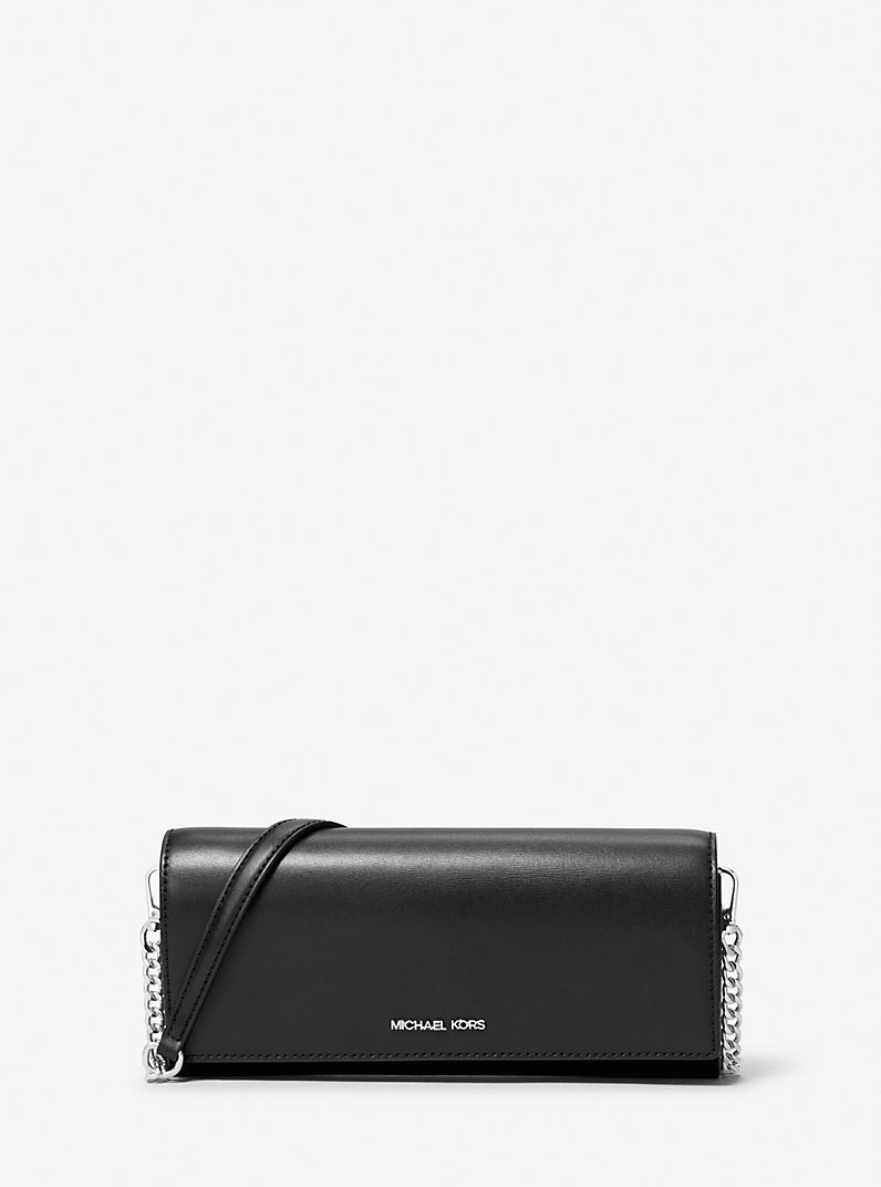 Jet Set Medium Leather Clutch | Michael Kors US