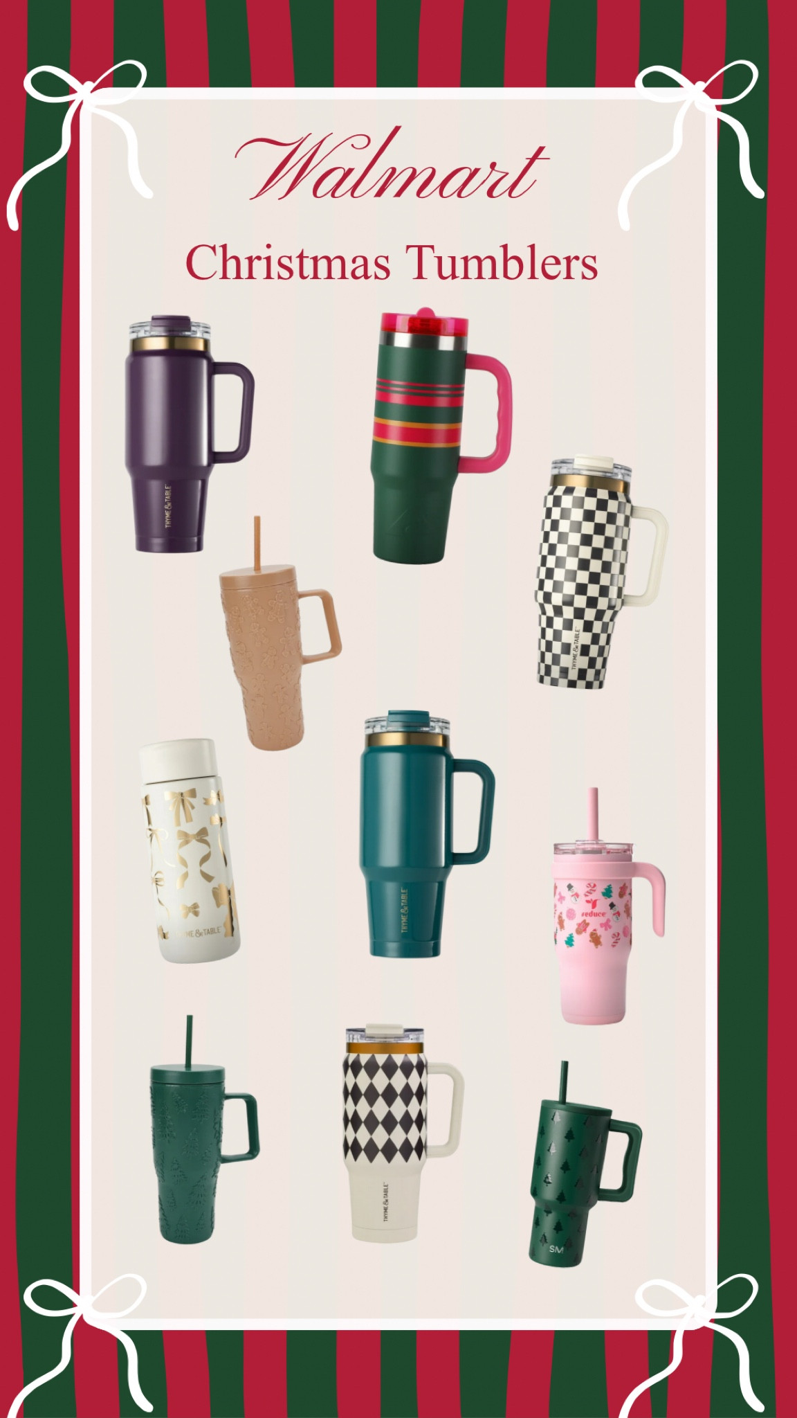 The cutest cups for the holiday season! We have to stay hydrated ladies!

#LTKSeasonal #LTKfindsunder50