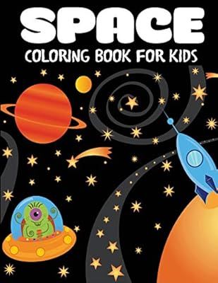 Space Coloring Book for Kids: Fantastic Outer Space Coloring with Planets, Astronauts, Space Ship... | Amazon (US)