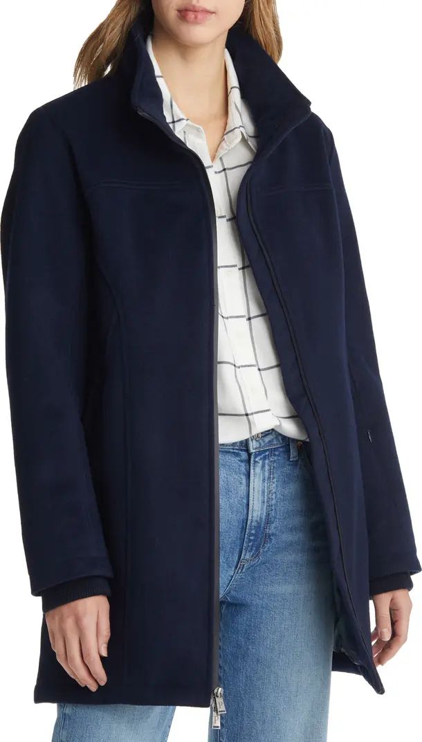 Hampton Waterproof Wool Blend Coat | Nordstrom