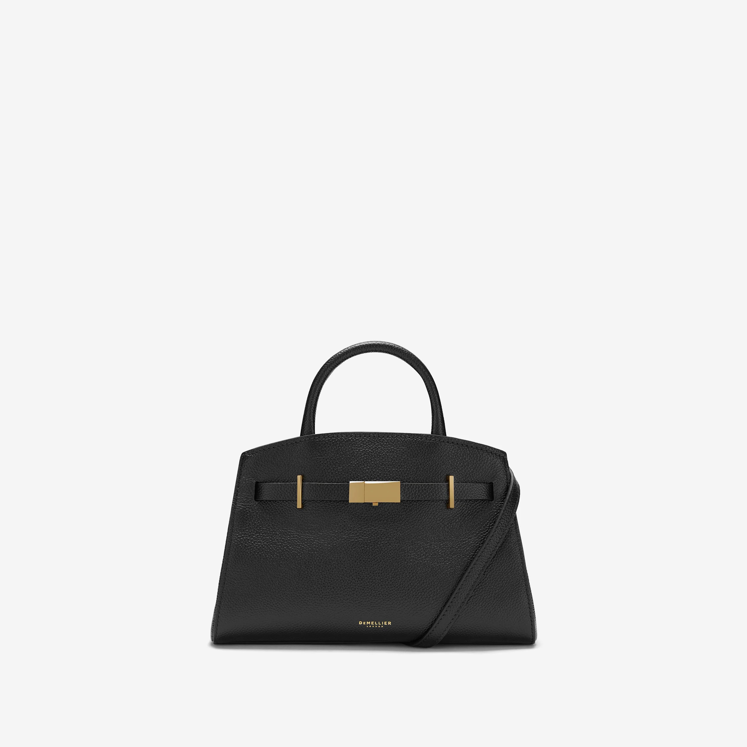 The Small Hudson | Feingenarbtes Leder in Schwarz | DeMellier | DeMellier