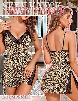 Avidlove Women's Lingerie Sexy Nightwear Spaghetti Strap Nightgown Babydoll Chemise | Amazon (US)
