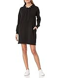 The Drop Women's Iona Long Sleeve Hooded Mini Sweatshirt Dress, Black, 2X, Plus Size | Amazon (US)