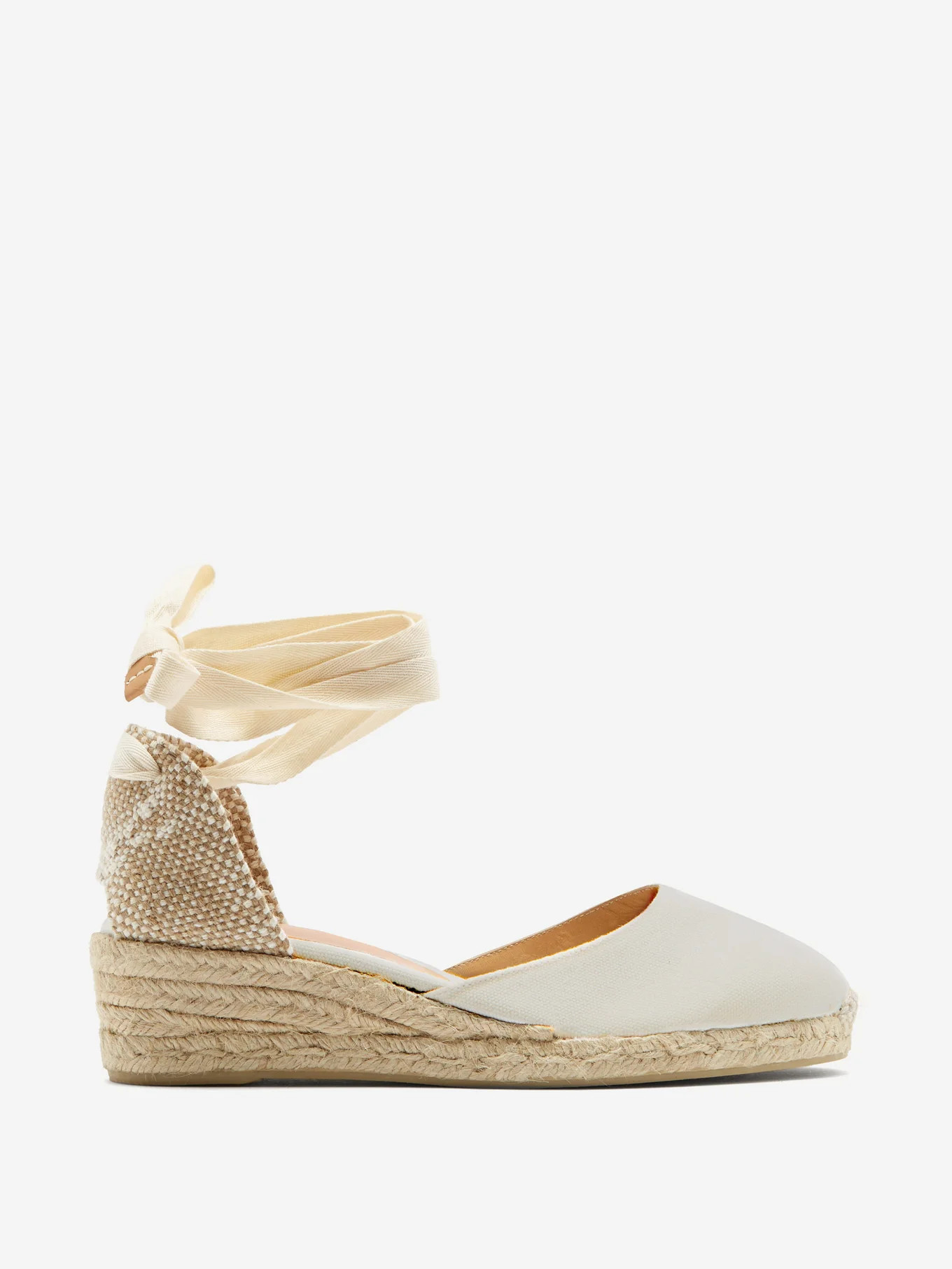 Carina 30 canvas & jute espadrille wedges | Matches (UK)