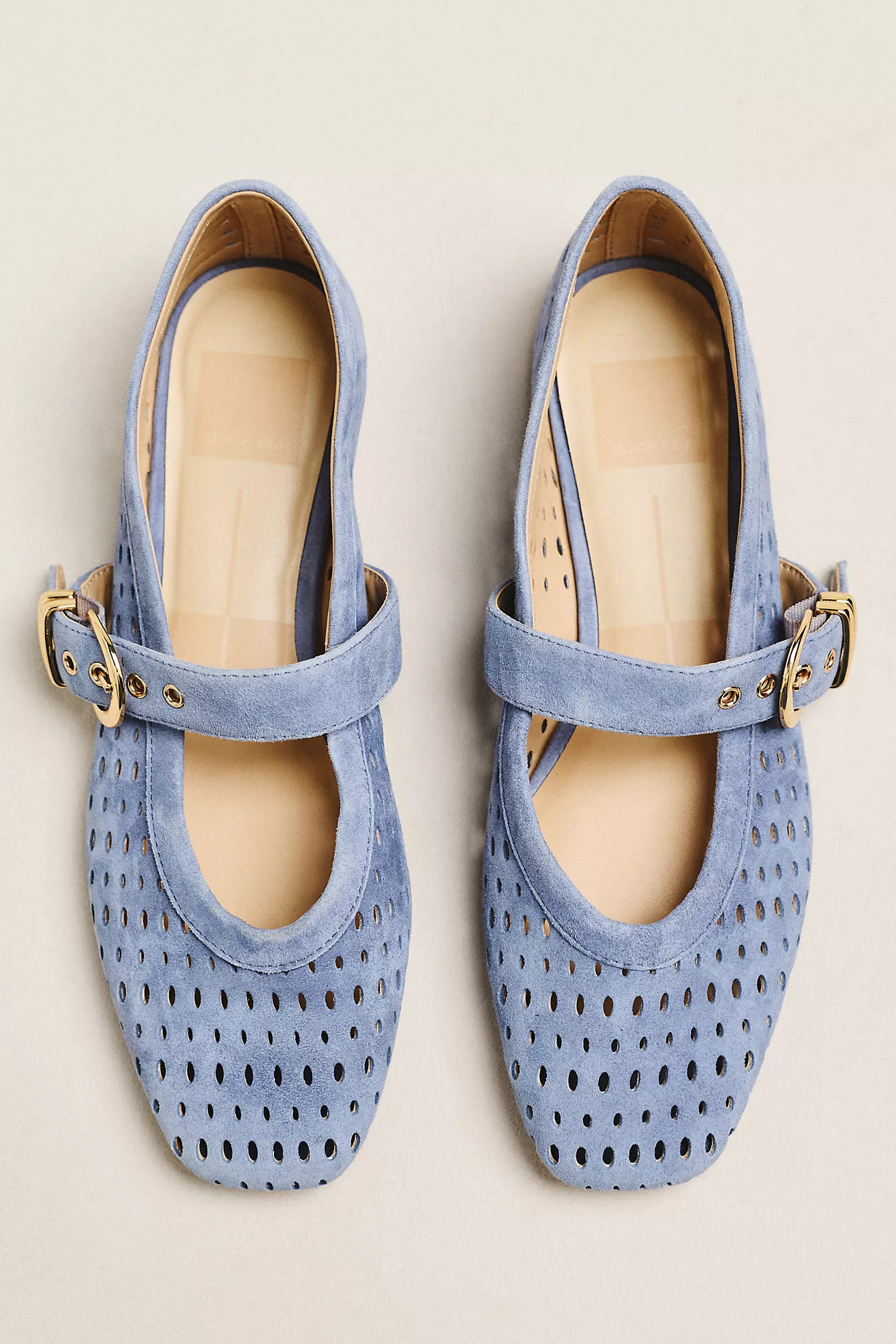 Dolce Vita Mikel Perforated Mary Jane Flats | Anthropologie (US)