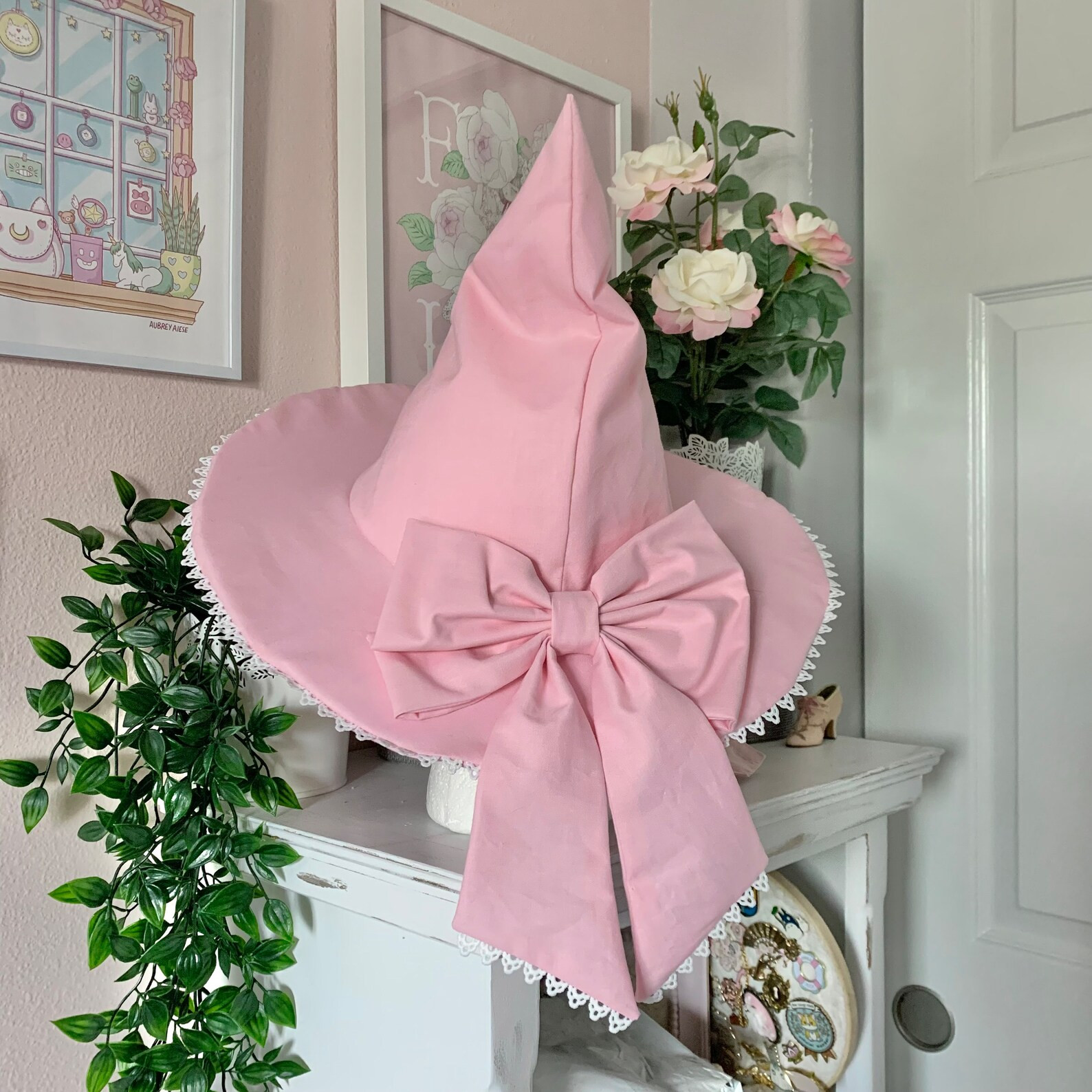 PINK Pastel Witch Hat | Etsy (US)