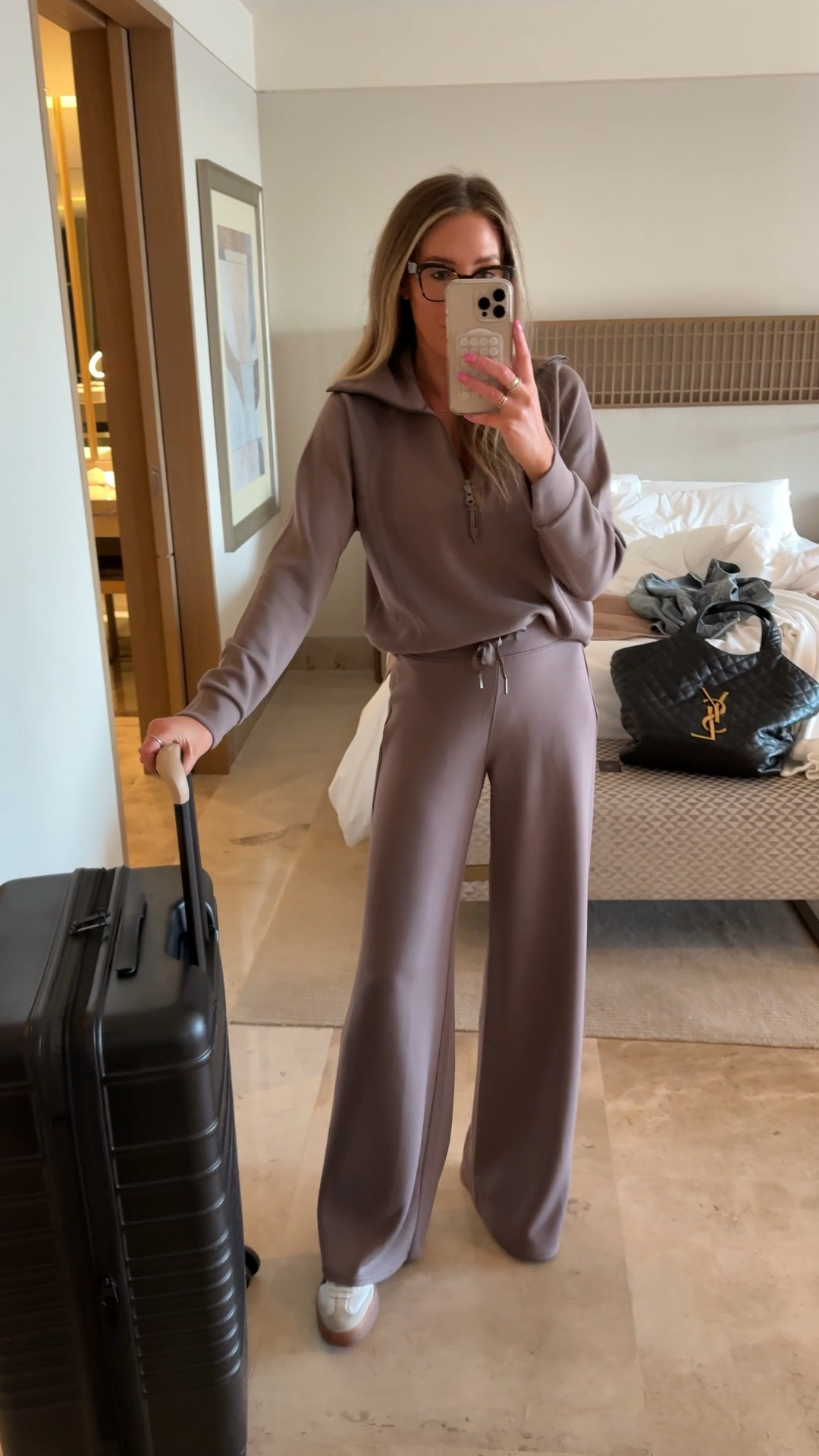The softest and most comfortable matching set! The pants come in petite, regular and tall. I’m wearing a small in the sweatshirt, small tall in the pants, sneakers fit true to size 



#LTKStyleTip #LTKWatchNow #LTKTravel