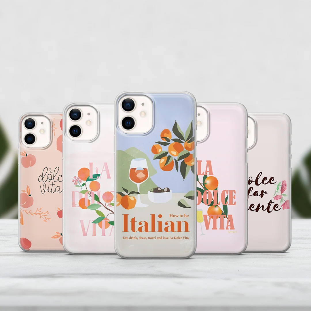 Italy Vacation Phone La Dolce Vita Cover for iPhone 15 14 13 12 Pro 11 XR SE, Samsung S23 S22 A73... | Etsy (US)