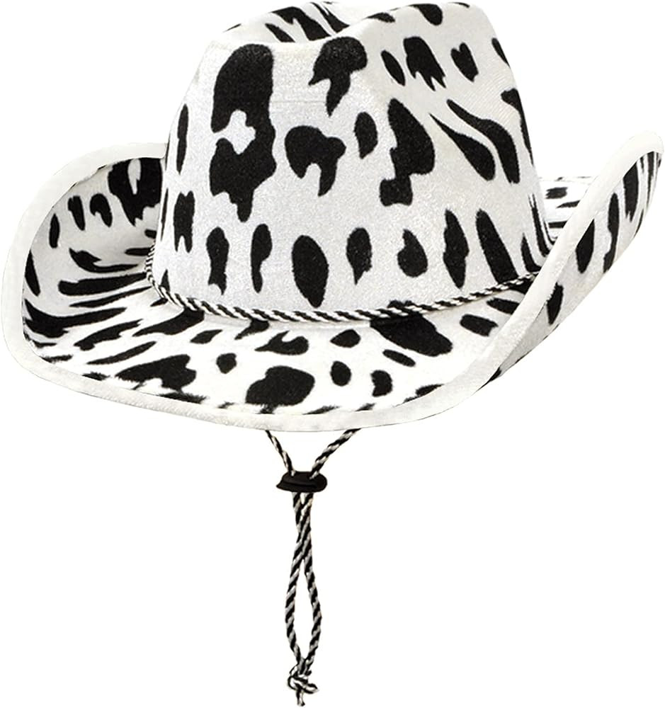 Beistle Cow Print Cowboy Hats – Adjustable Chin Strap, Halloween Costume Dress Up, Wild West Th... | Amazon (US)