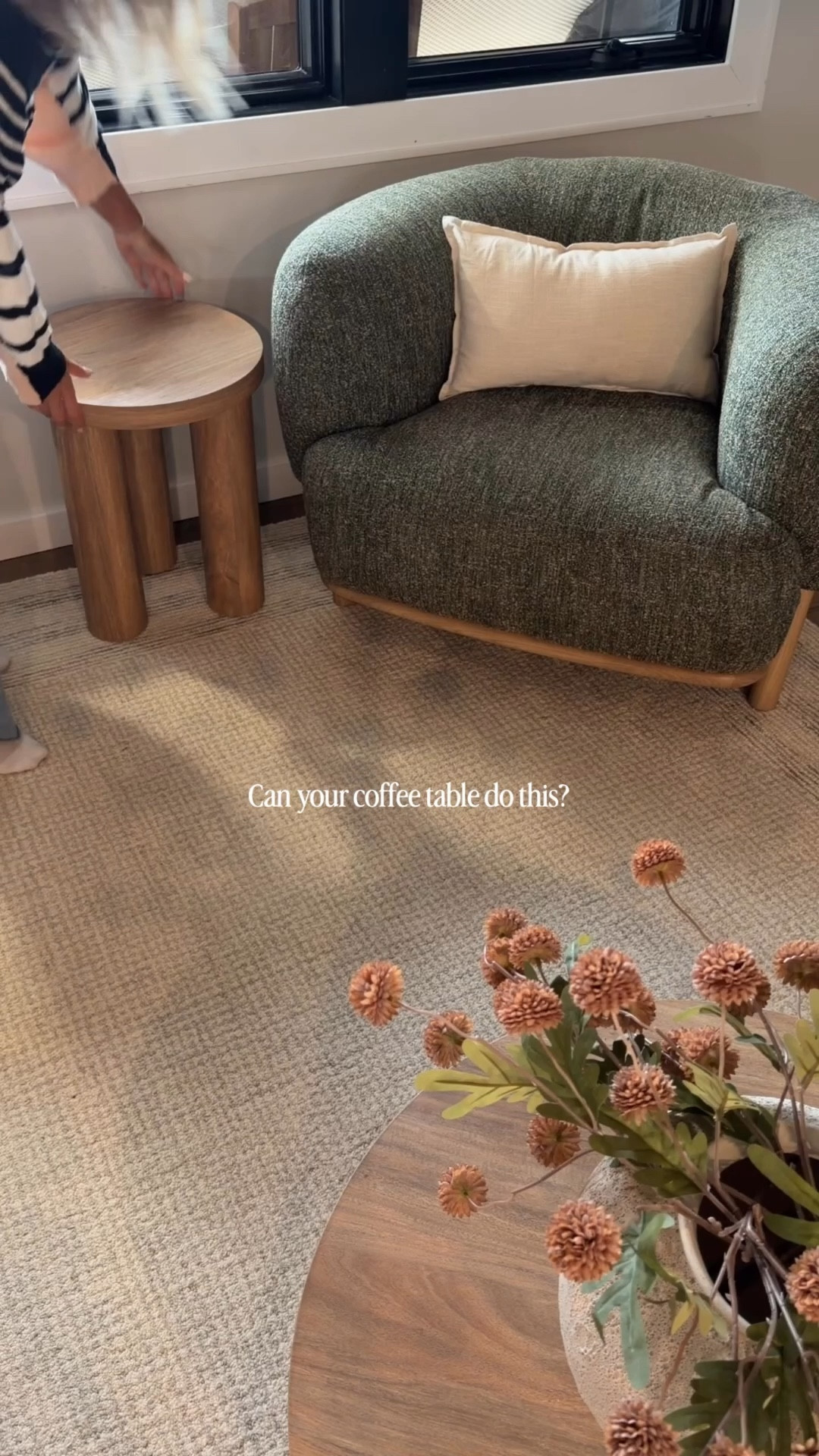 Not only is she pretty she’s functional too!! The perfect table that looks pretty nesting and apart 🤎🤍🤎

Coffee table
End table
Nesting table 
Functional space 

#LTKSaleAlert #LTKOver40 #LTKHome