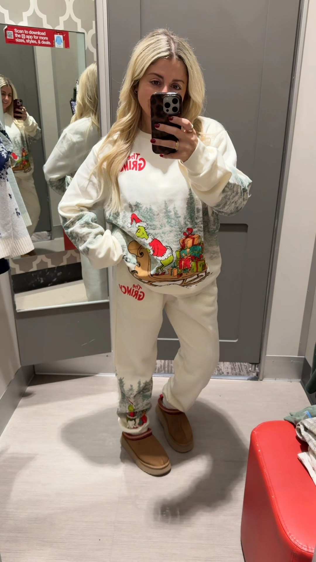 Grinch matching sets on sale today!
Size large sweater 
Med pants
Uggs tts
Target Christmas 
Matching sets for family 

#LTKGiftGuide #LTKSaleAlert #LTKHoliday