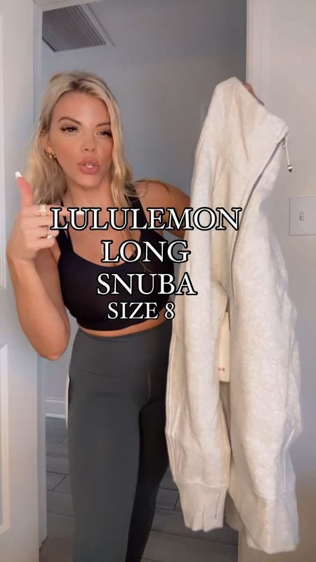 This long snuba is everything!! I did a XS/S and glad I did! Fit is oversized 🤍🥰