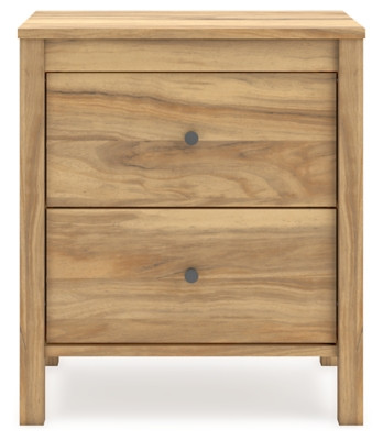 Bermacy 22" 2 Drawer Nightstand | Ashley