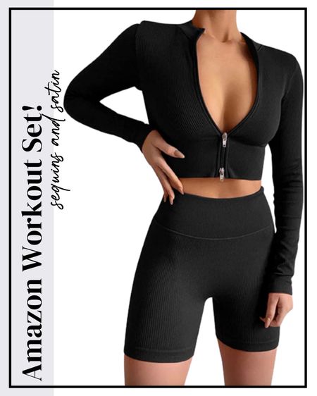 Winter activewear set from amazon!✨ Comes in 5 colors. Amazon find, amazon fashion, amazon clothes, amazon workout set, spring active set, winter active set, workout outfit, activewear, activewear outfit, matching activewear, activewear outfits, errands outfit,  casual outfit, casual fashion, amazon athleisure, amazon workout clothes
