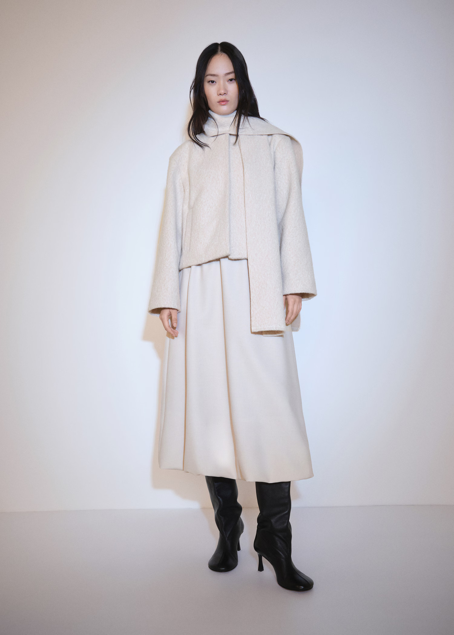 Jacket with scarf and pockets | MANGO (UK)