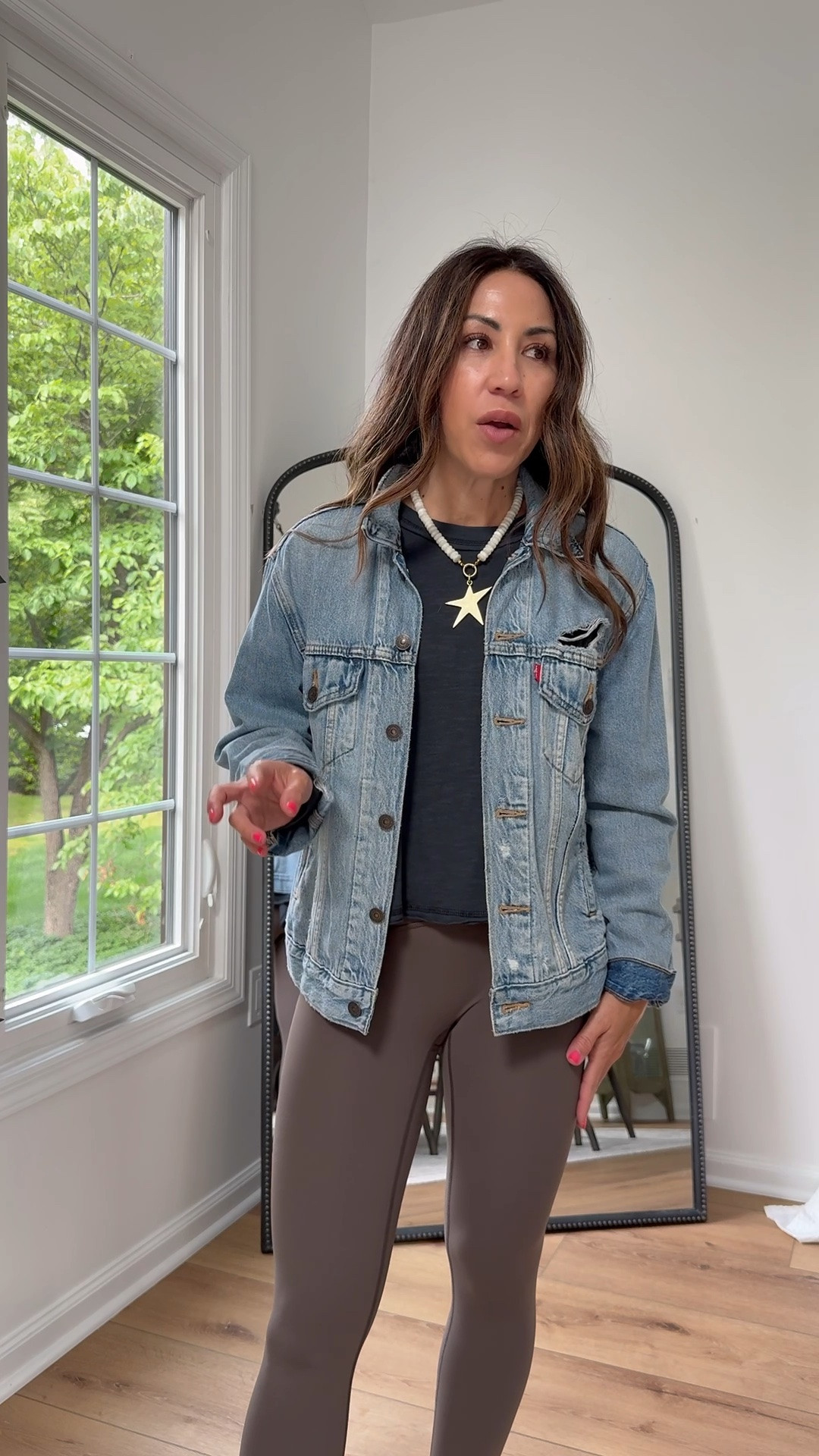 Denim jacket small top small. Legging small. Nordstrom sale. Nsale

#LTKSaleAlert #LTKOver40 #LTKPetite