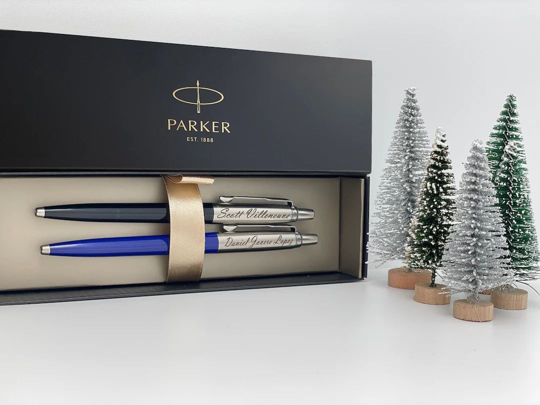 Personalized Parker Pen Set Blue and Black Parker Jotter Pen - Etsy | Etsy (US)