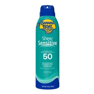 Banana Boat Sheer Sensitive Sunscreen Spray, SPF 50, 6 OZ | CVS Health