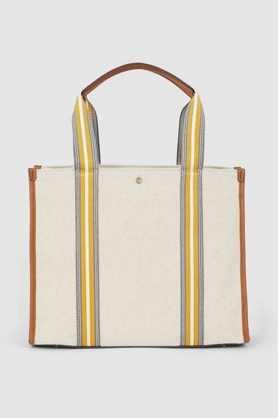 Cassie Canvas Stripe Handle Shopper | Debenhams UK