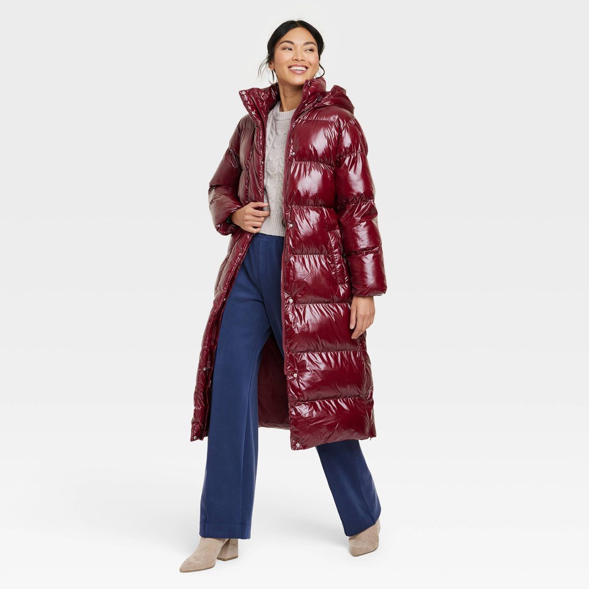 Women's Relaxed Duvet Puffer Jacket - A New Day™ | Target