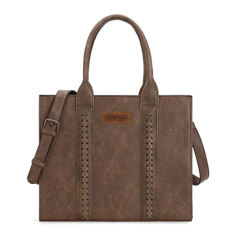 Wrangler Large Tote Bag for Women Shoulder Purse with Strap Vintage Top-Handle Handbags | Walmart (US)