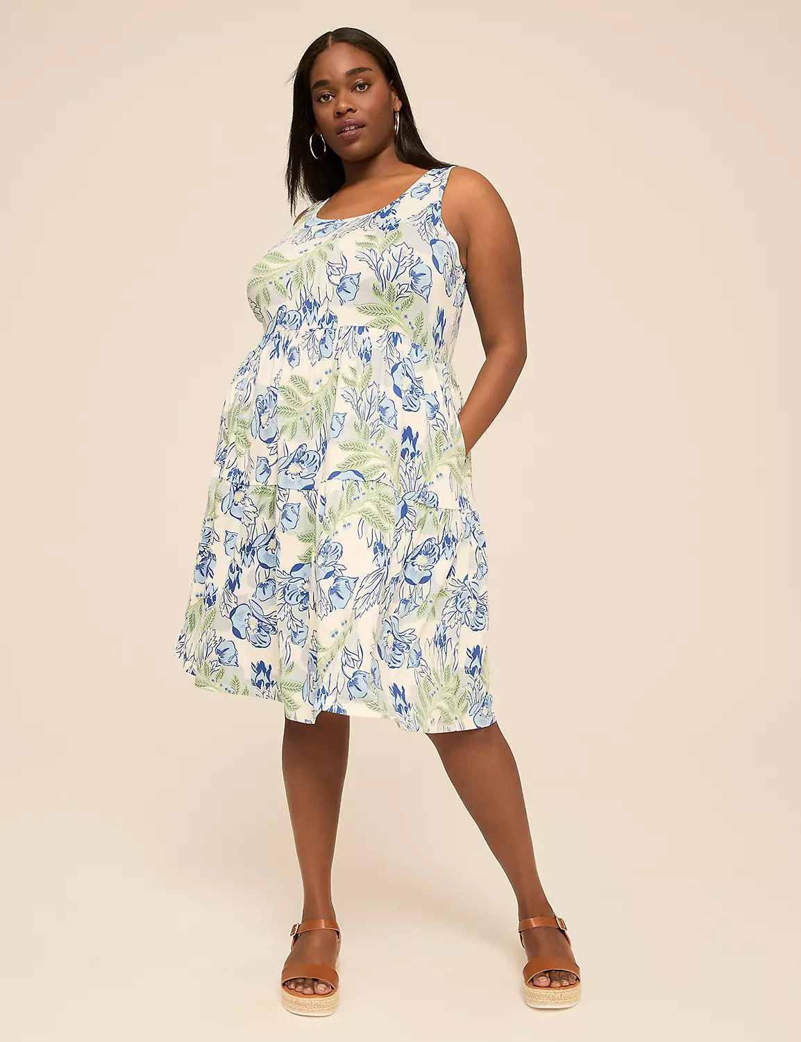 Sleeveless Tiered Short Dress | Lane Bryant (US)