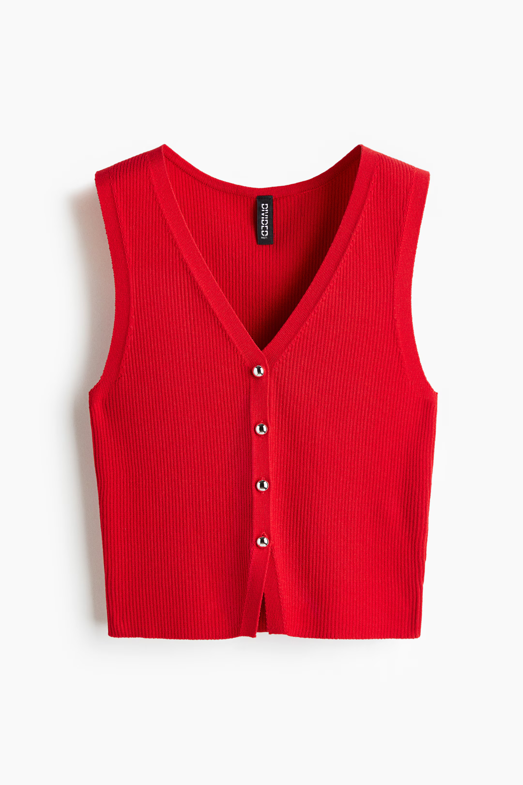Button-front sweater vest | H&M (UK, MY, IN, SG, PH, TW, HK)