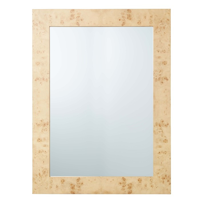 Burl Wood Rectangular Wall Mirror | Williams-Sonoma