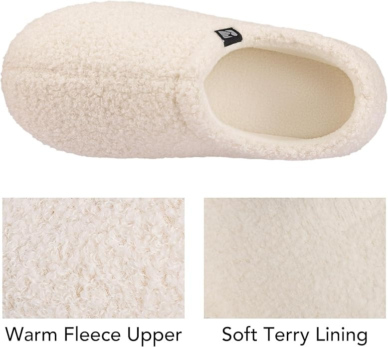 RockDove Women's Teddy Fleece Closed Back Indoor Slipper | Amazon (US)