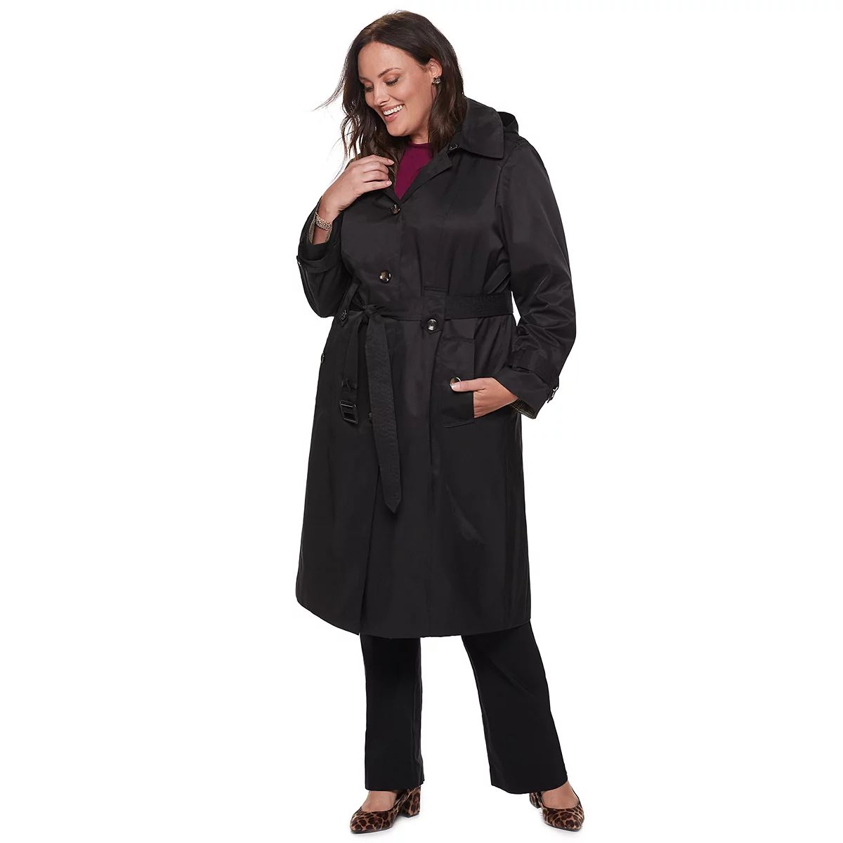 Plus Size TOWER by London Fog Single Breasted Trench Coat | Kohl's