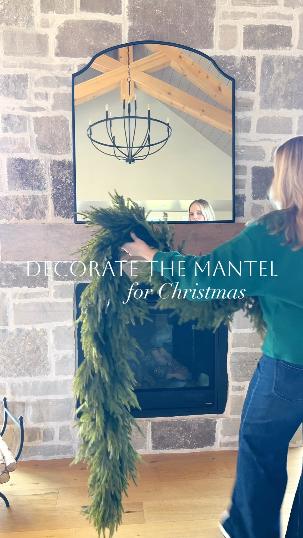 Christmas mantel decor! 

Christmas mantle decorations 
Fireplace decor 
Christmas garland 

#LTKHoliday #LTKHome #LTKSeasonal