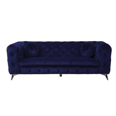 Blue Velvet Sofa | Wayfair North America
