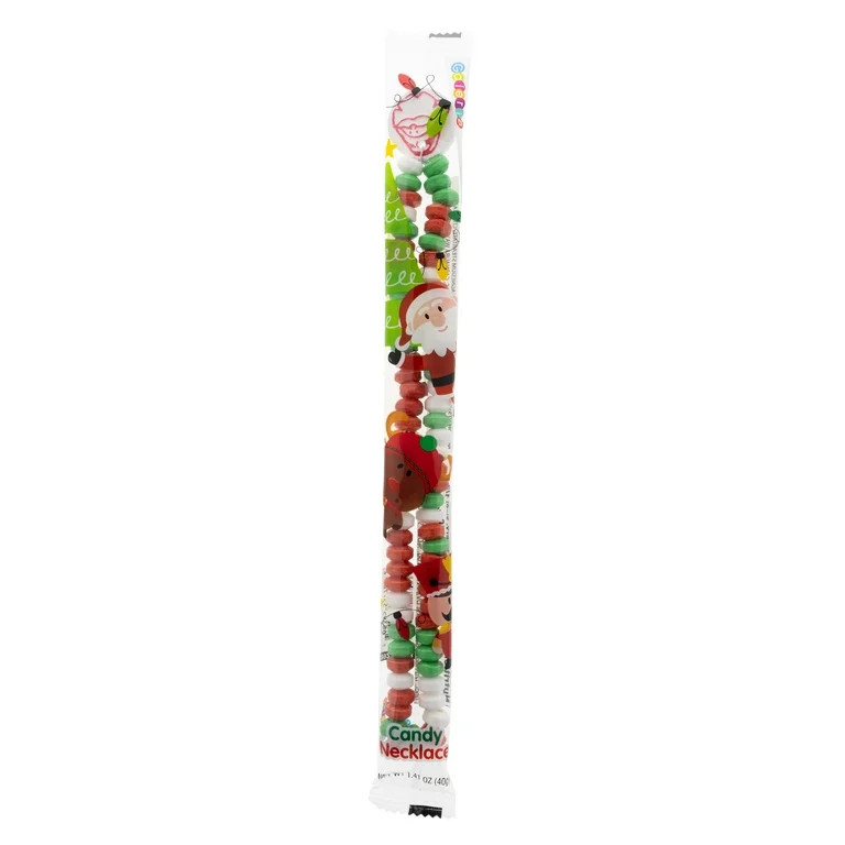 Galerie Christmas Santa Candy Necklace in Flow Bag, 1.41 oz | Walmart (US)
